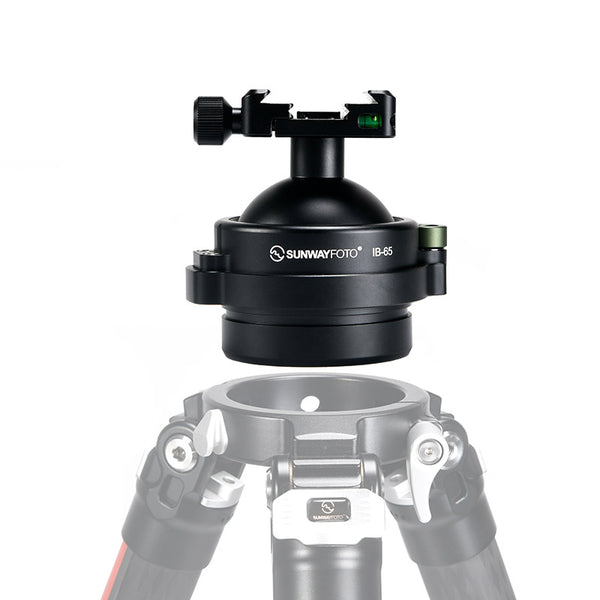 IB-65P 65mm Heavy Duty Tripod Ball Head to 75mm Bowl Adapter with Pica