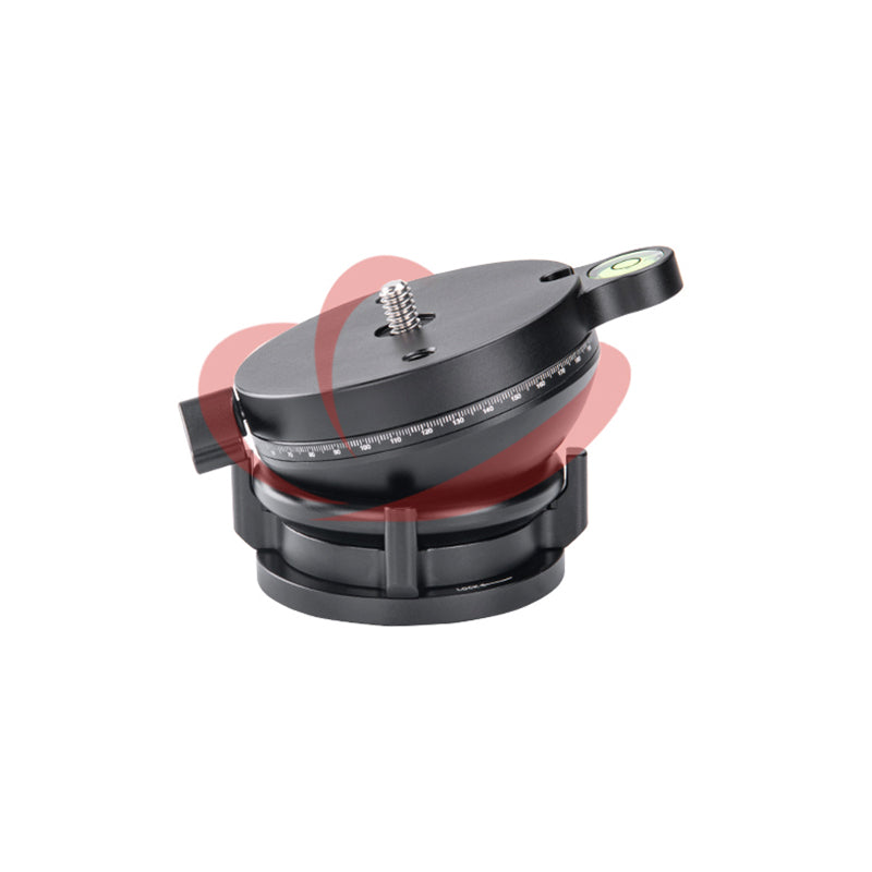 LB-68R 68mm 360°Panoramic Leveling Base Head for Tripod, 22 lbs (10kg) Load Capacity