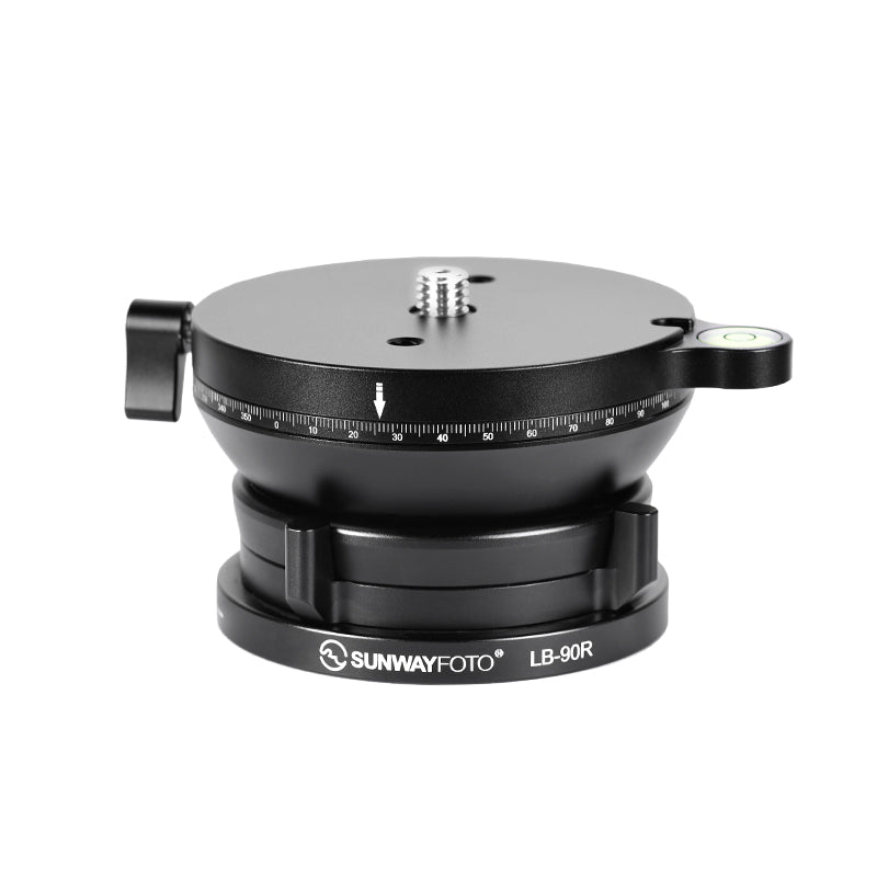 SUNWAYFOTO LB-90R 360° Panoramic Leveling base Tripod Head 55 lbs（25kg） Load Capacity