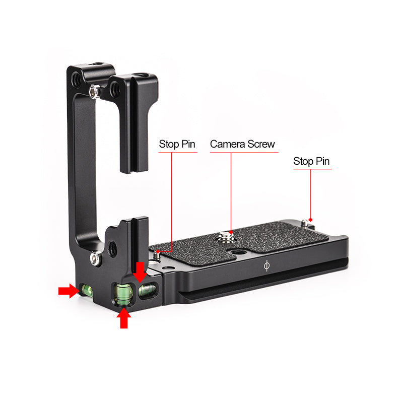 PCL-R5  Custom L-bracket for Canon EOS R5/R6 Arca Swiss Plate