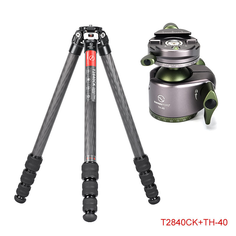 T2840CK	Knight Series Carbon Fiber Tripod, 4 Leg Sections, Top Tube Diameter 28mm