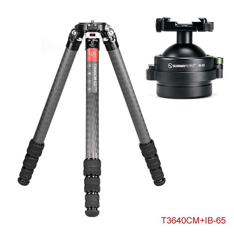 T3640CM	Master Series Carbon Fiber Tripod, 4 Leg Sections, Top Tube Diameter 36mm