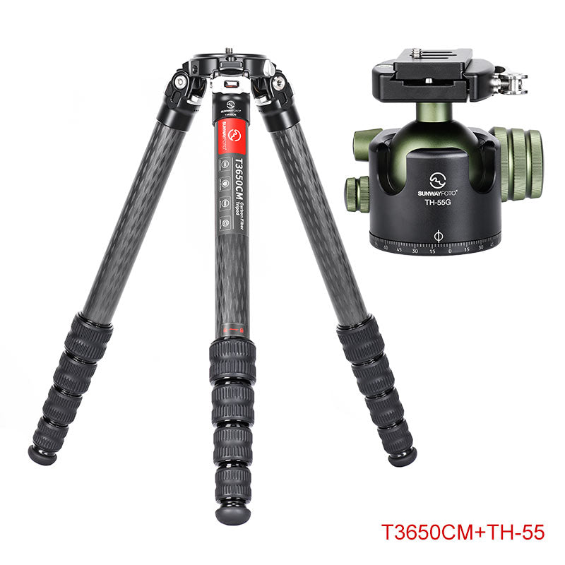 T3650CM	Master Series Carbon Fiber Tripod, 5 Leg Sections, Top Tube Diameter 36mm