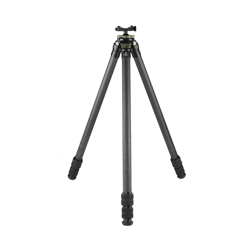 T2830CS Carbon Fiber Tripod for Hunting with Inverted Ball Head，Arca-Swiss Picatinny Rail Adapter Clamp,load 44lbs(20kg)